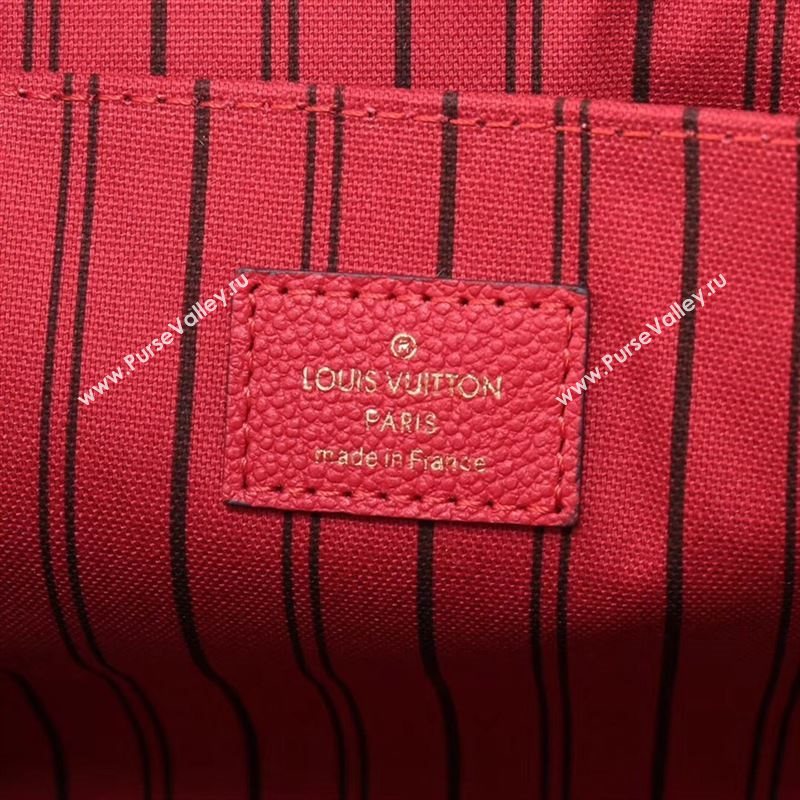 LV Louis Vuitton Pochette Metis Shoulder Bag M41488 Monogram Leather Handbag Red