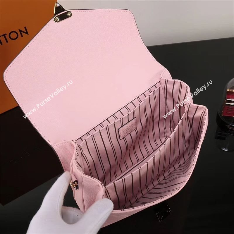 LV Louis Vuitton Pochette Metis Shoulder Bag M44018 Monogram Leather Handbag Pink