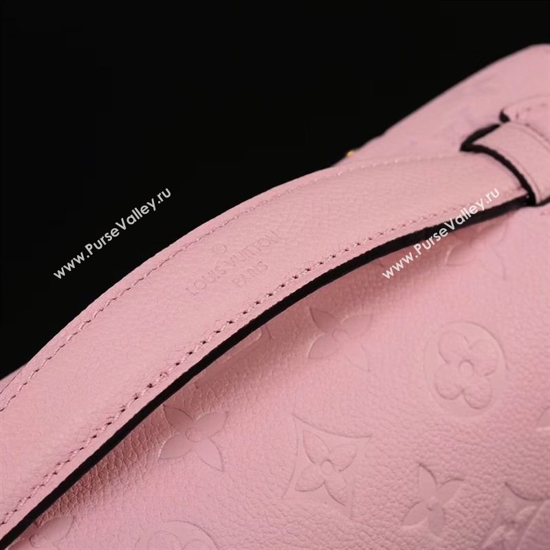 LV Louis Vuitton Pochette Metis Shoulder Bag M44018 Monogram Leather Handbag Pink