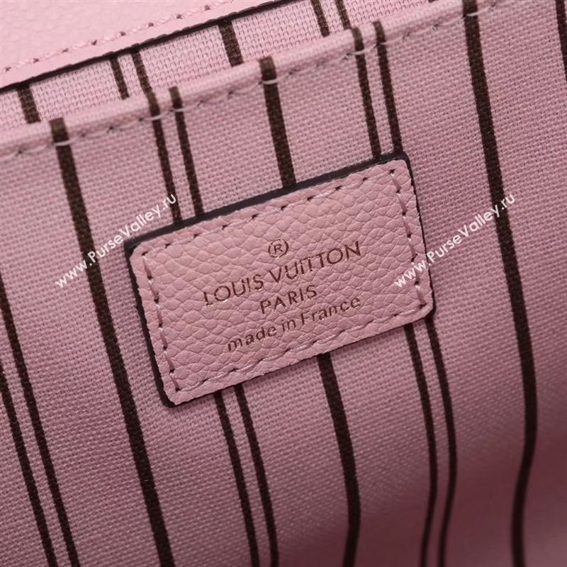 LV Louis Vuitton Pochette Metis Shoulder Bag M44018 Monogram Leather Handbag Pink