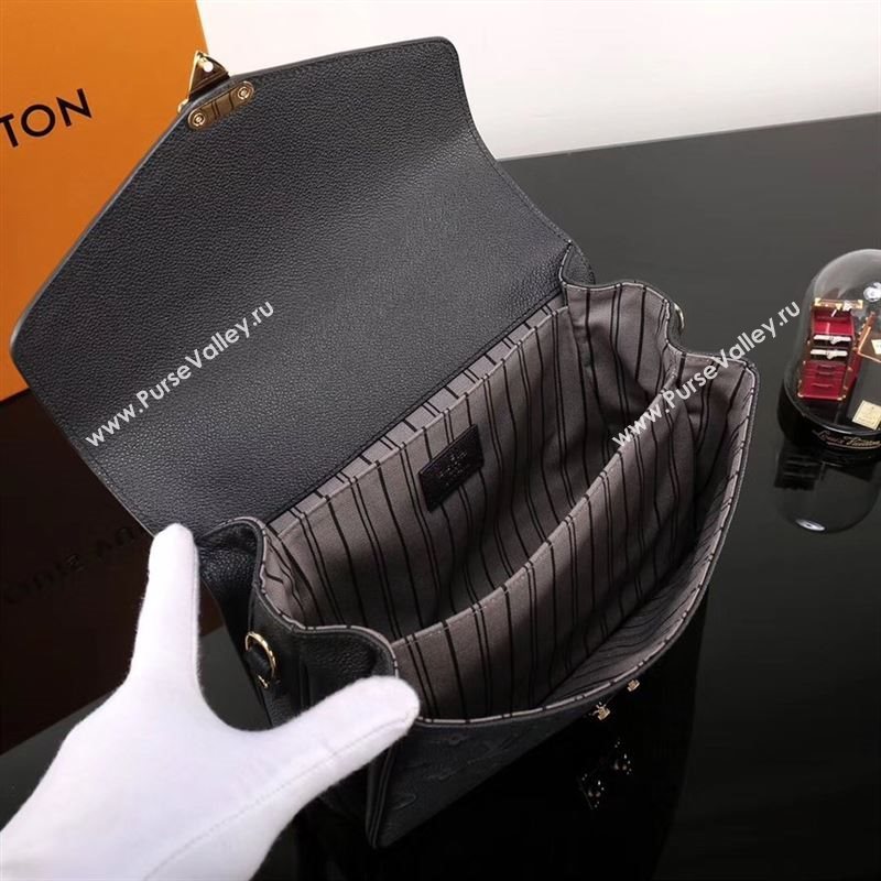 LV Louis Vuitton Pochette Metis Shoulder Bag M41487 Monogram Leather Handbag Black