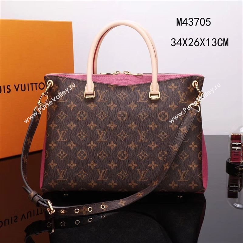 LV Louis Vuitton Monogram Pallas Handbag M43705 Bag Pink