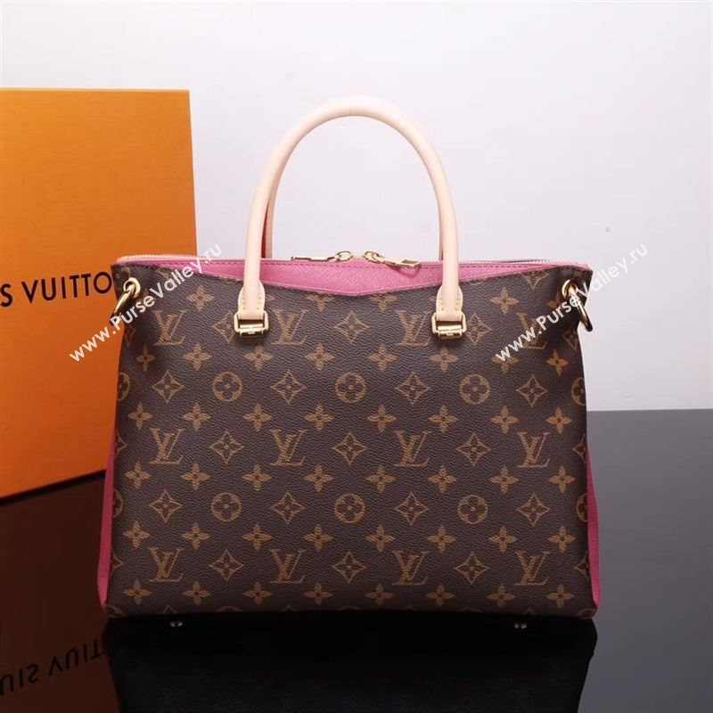 LV Louis Vuitton Monogram Pallas Handbag M43705 Bag Pink