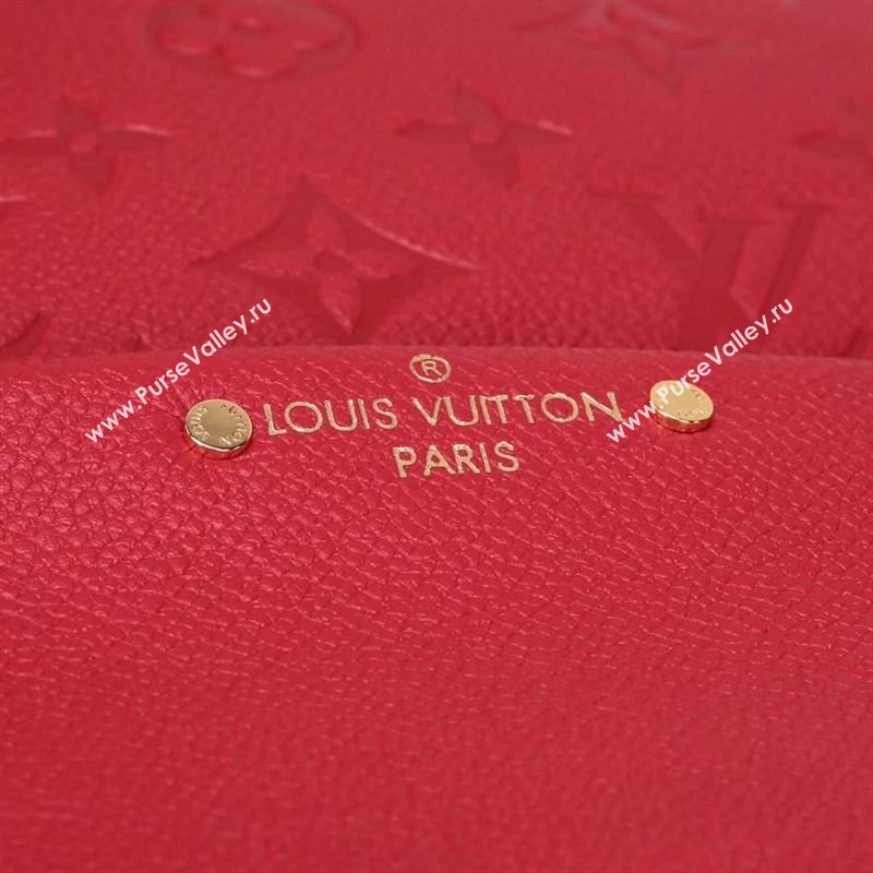 LV Louis Vuitton Monogram Sorbonne Backpack M44015 Real Leather Bag Red