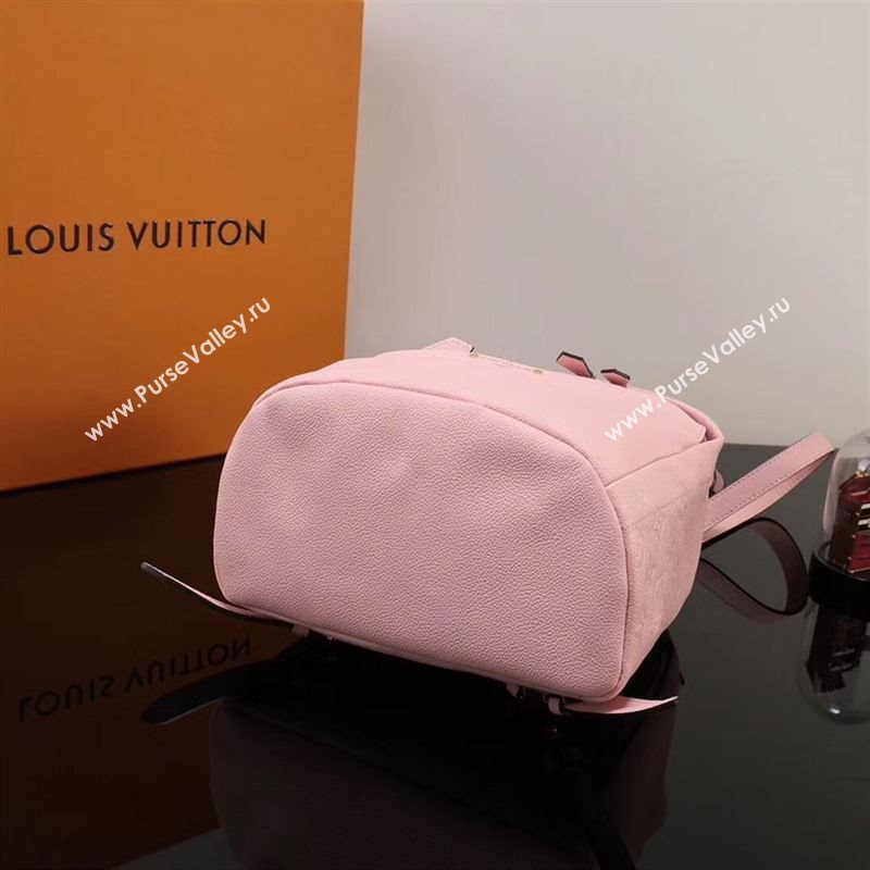 LV Louis Vuitton Monogram Sorbonne Backpack M44019 Real Leather Bag Handbag Pink