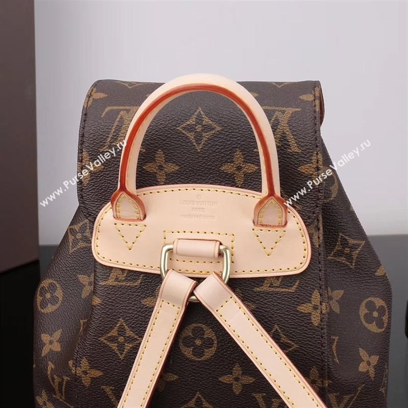 LV Louis Vuitton Monogram Montsouris Backpack M51137 Bag Handbag Brown
