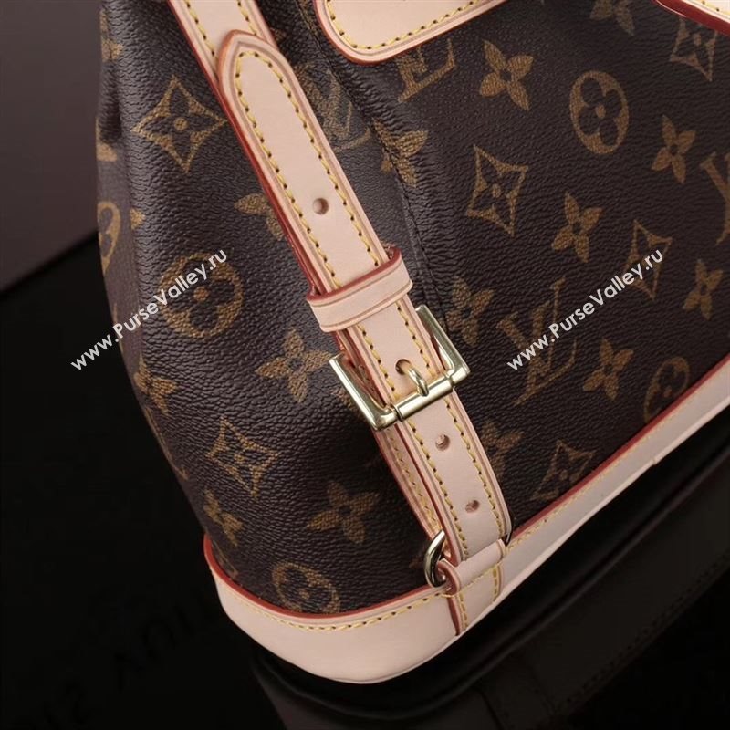 LV Louis Vuitton Monogram Montsouris Backpack M51137 Bag Handbag Brown