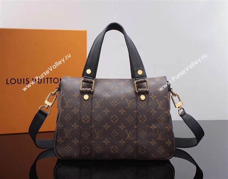 LV Louis Vuitton Monogram Manhattan Handbag M44207 Bag Black