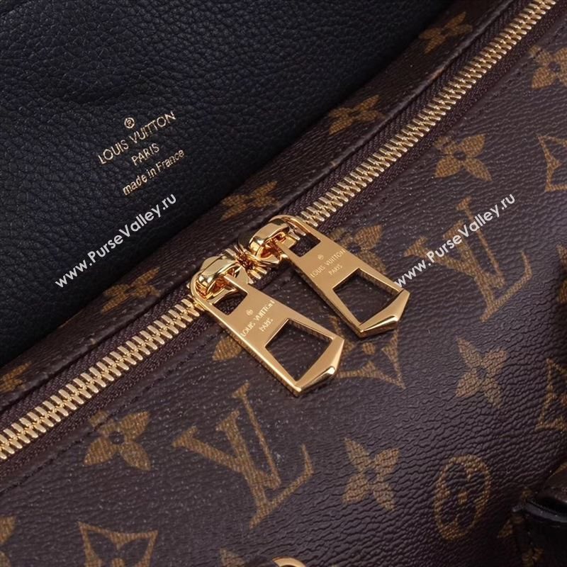 LV Louis Vuitton Monogram Manhattan Handbag M44207 Bag Black