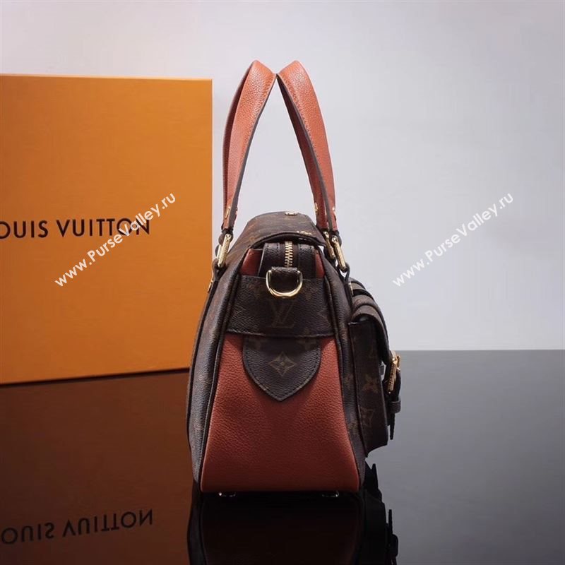 LV Louis Vuitton Monogram Manhattan Handbag M43481 Bag Orange