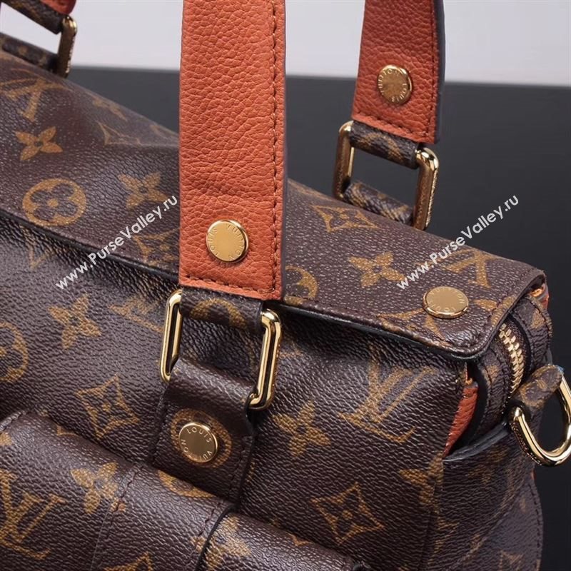 LV Louis Vuitton Monogram Manhattan Handbag M43481 Bag Orange