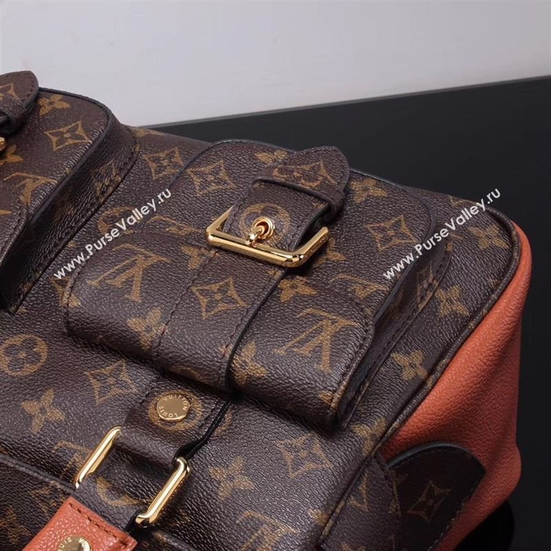 LV Louis Vuitton Monogram Manhattan Handbag M43481 Bag Orange