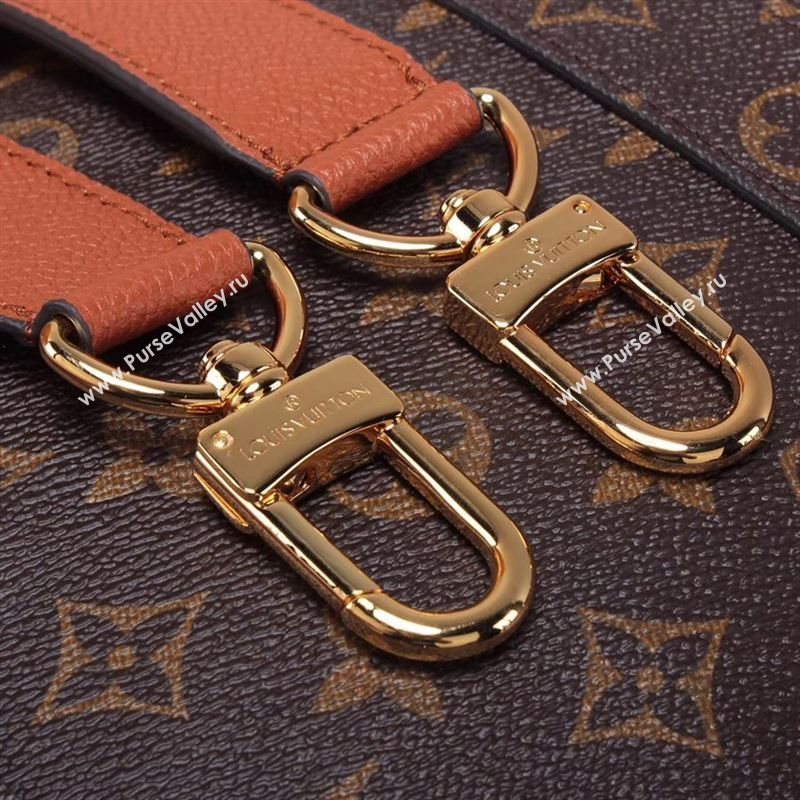 LV Louis Vuitton Monogram Manhattan Handbag M43481 Bag Orange