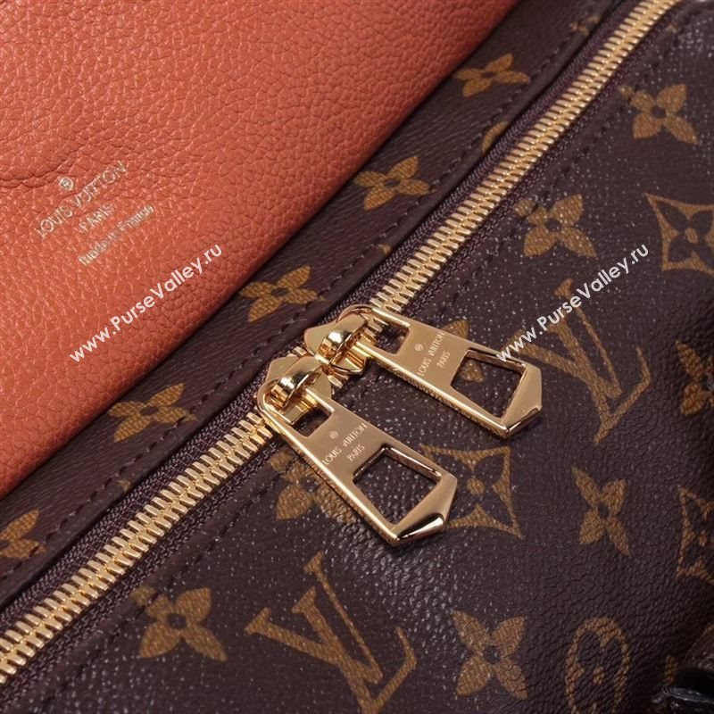 LV Louis Vuitton Monogram Manhattan Handbag M43481 Bag Orange