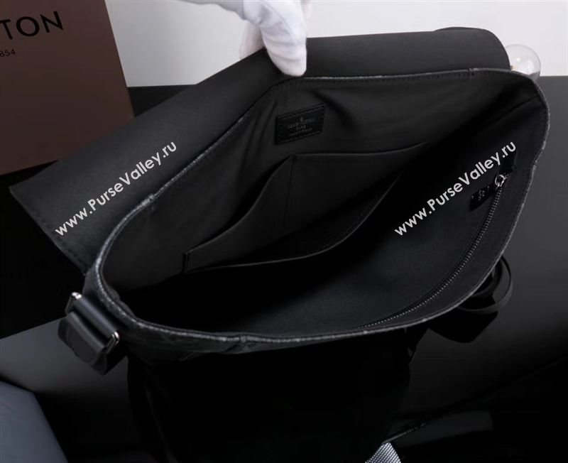 Men LV Louis Vuitton M40539 Messenger Bag Monogram Handbag Gray