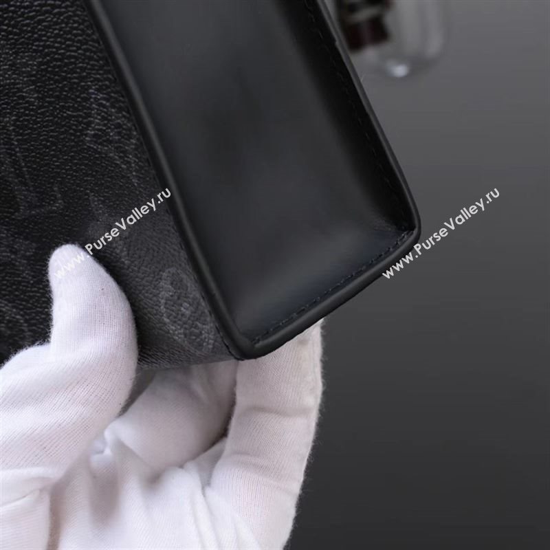 Men LV Louis Vuitton M61692 Pochette Voyage Clutch Bag Monogram Handbag Gray