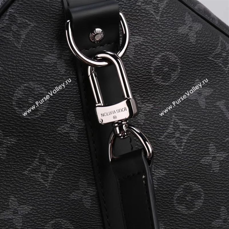 Men LV Louis Vuitton M40605 Keepall 55 Handbag Monogram Travelling Bag Gray