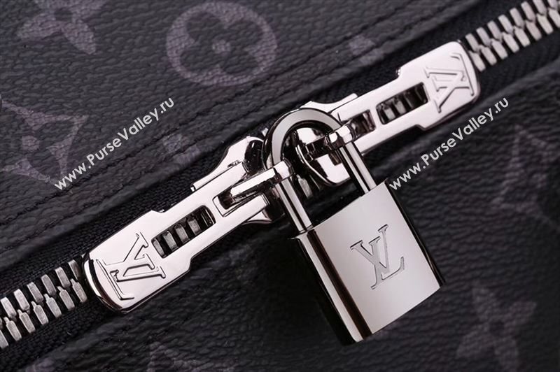 Men LV Louis Vuitton M40603 Keepall 50 Handbag Monogram Travelling Bag Gray