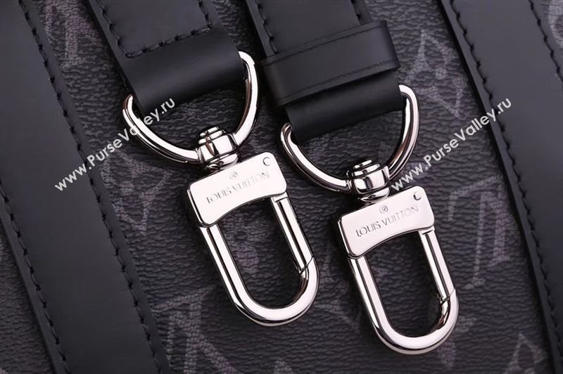 Men LV Louis Vuitton M40603 Keepall 50 Handbag Monogram Travelling Bag Gray