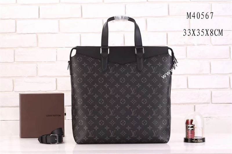 Men LV Louis Vuitton M40567 Explorer Handbag Monogram Bag Gray