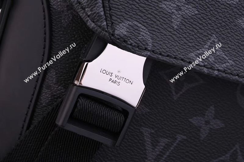 Men LV Louis Vuitton M40511 Voyager Messenger Bag Monogram Handbag Gray