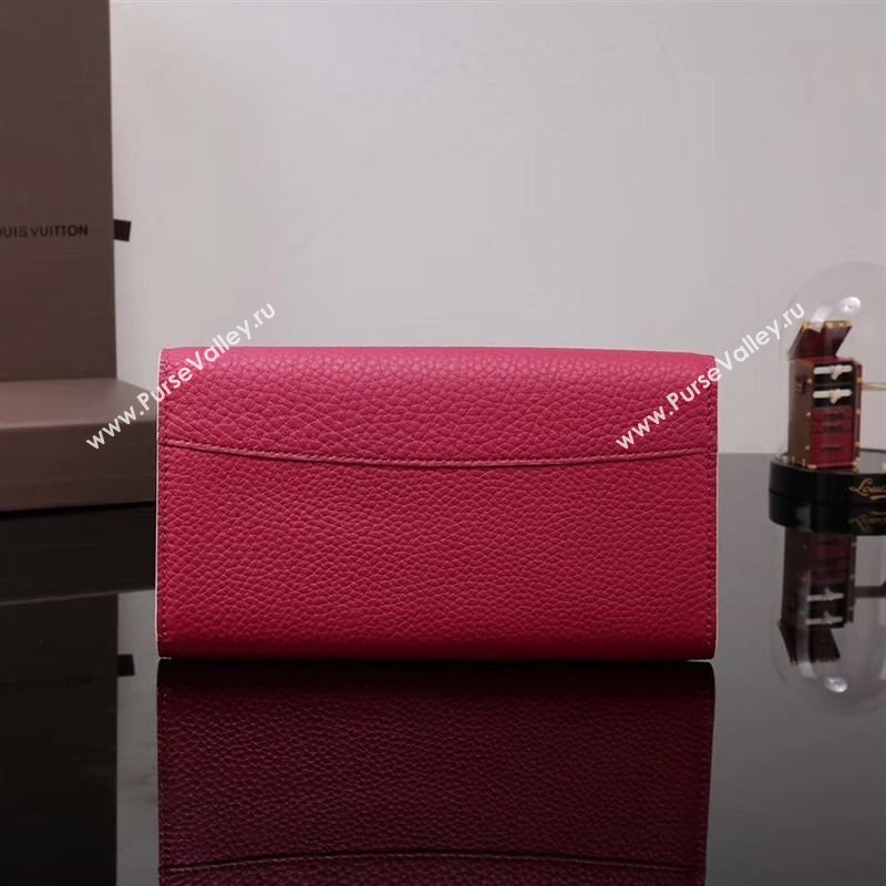 LV Louis Vuitton M62367 Capucines Wallet Clutch Bag Leather Handbag Red