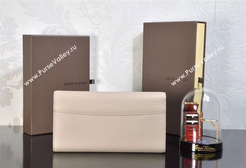 LV Louis Vuitton M61249 Capucines Wallet Clutch Bag Leather Handbag Beige