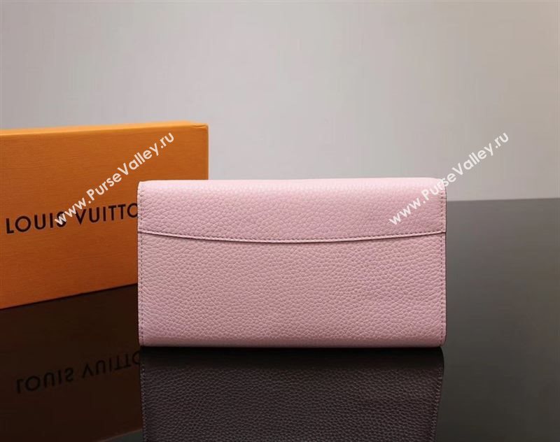 LV Louis Vuitton M61250 Capucines Wallet Clutch Bag Leather Handbag Pink