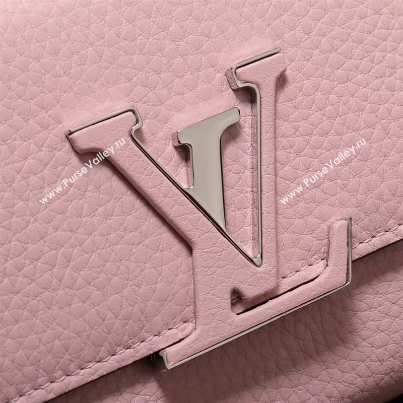 LV Louis Vuitton M61250 Capucines Wallet Clutch Bag Leather Handbag Pink