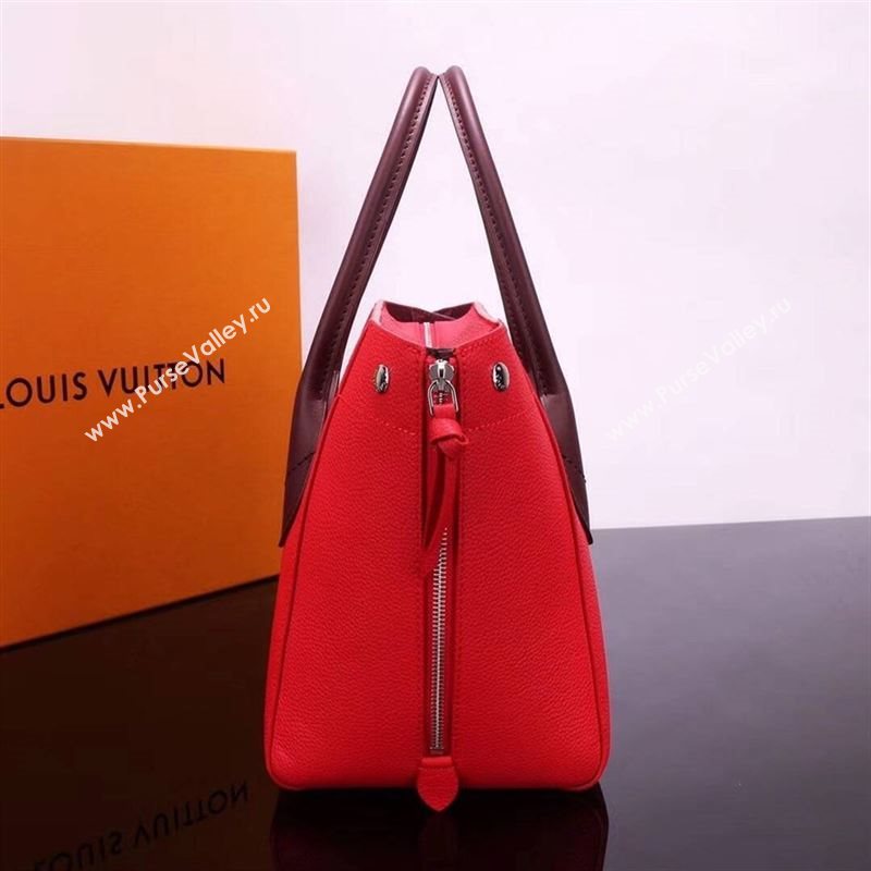 LV Louis Vuitton M54844 Freedom Tote Handbag Real Leather Bag Red