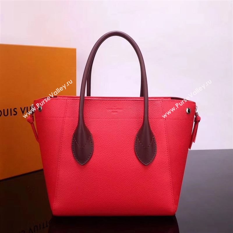LV Louis Vuitton M54844 Freedom Tote Handbag Real Leather Bag Red
