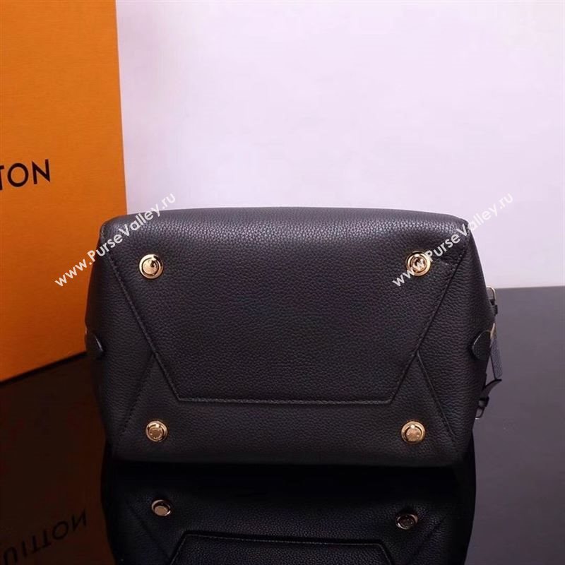 LV Louis Vuitton M54843 Freedom Tote Handbag Real Leather Bag Black