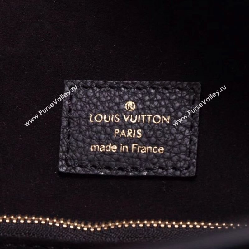 LV Louis Vuitton M54843 Freedom Tote Handbag Real Leather Bag Black