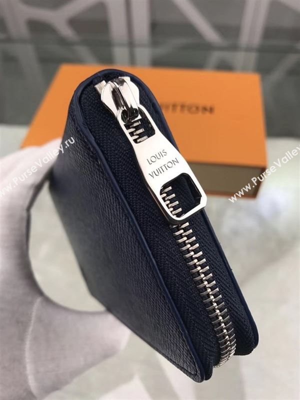 replica Louis Vuitton LV Zippy Real Leather Wallet Purse Bag M32837 Black