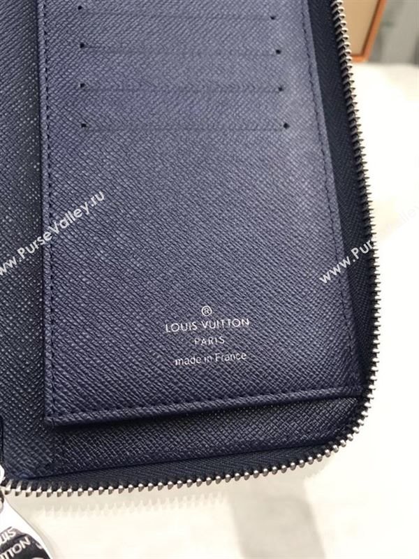 replica Louis Vuitton LV Zippy Real Leather Wallet Purse Bag M32837 Black