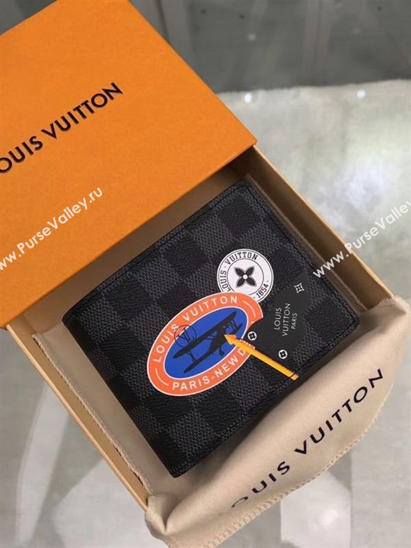 replica Louis Vuitton LV Multiple Wallet League Damier Purse Bag N64439 Gray