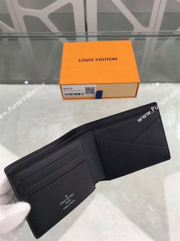 replica Louis Vuitton LV Multiple Wallet League Damier Purse Bag N64439 Gray