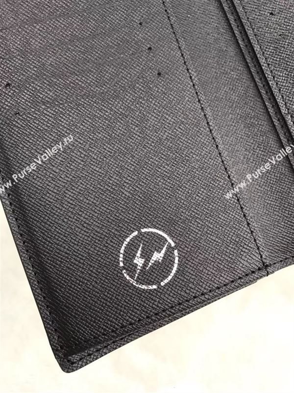 replica Louis Vuitton LV Brazza Wallet Monogram Purse Bag M64438 Gray