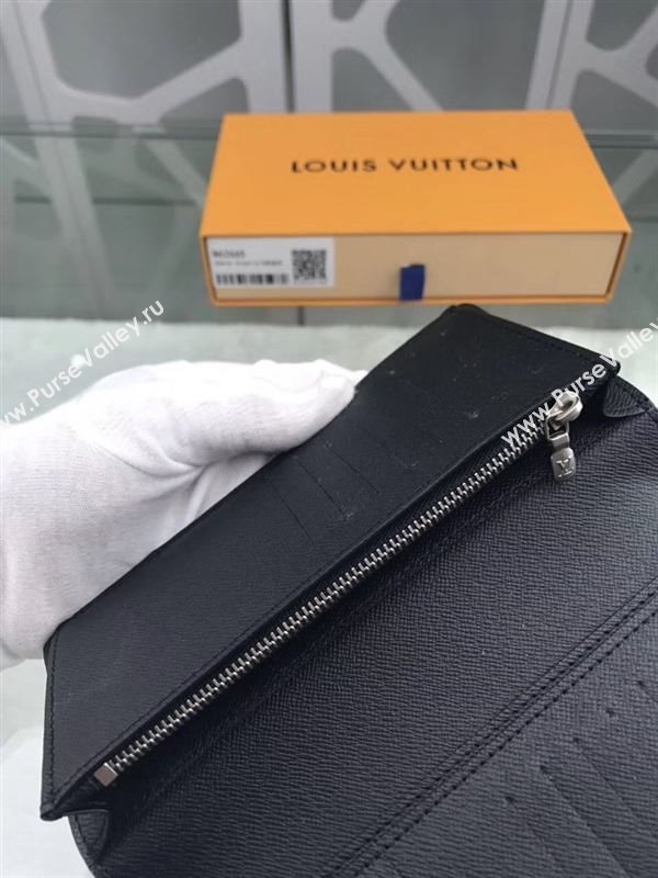 replica Louis Vuitton LV League Brazza Wallet Damier Purse Bag N62665 Gray