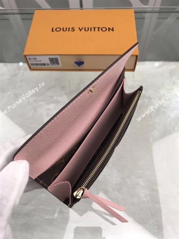 replica Louis Vuitton LV Emilie Wallet Monogram Purse Bag M61289 Pink