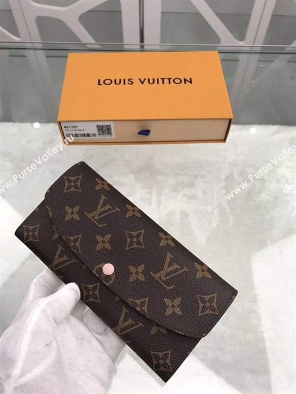 replica Louis Vuitton LV Emilie Wallet Monogram Purse Bag M61289 Pink