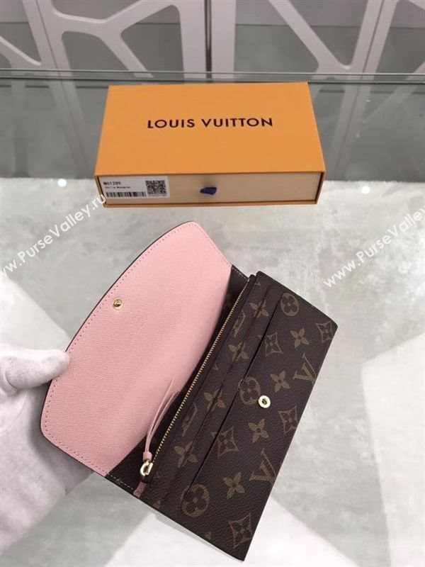 replica Louis Vuitton LV Emilie Wallet Monogram Purse Bag M61289 Pink