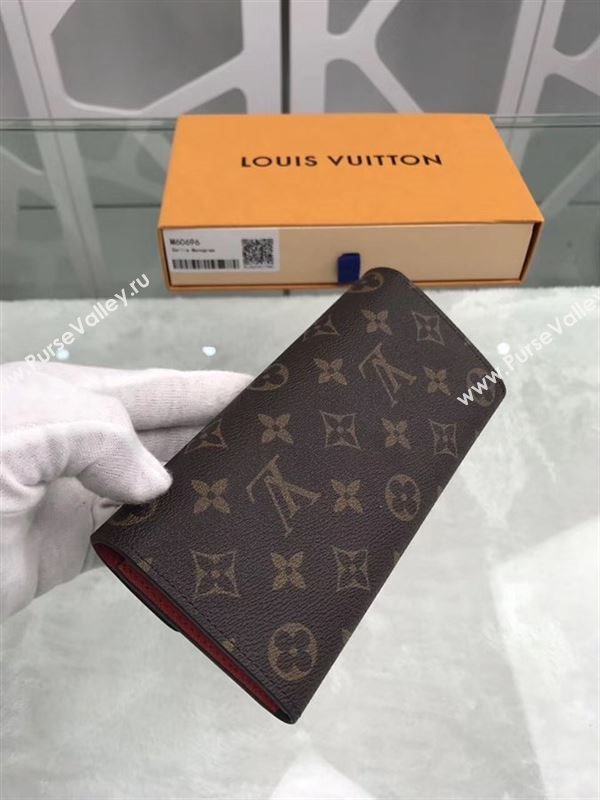 replica Louis Vuitton LV Emilie Wallet Monogram Purse Bag M60696 Orange