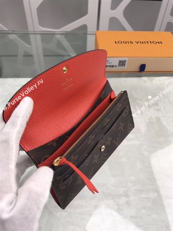 replica Louis Vuitton LV Emilie Wallet Monogram Purse Bag M60696 Orange