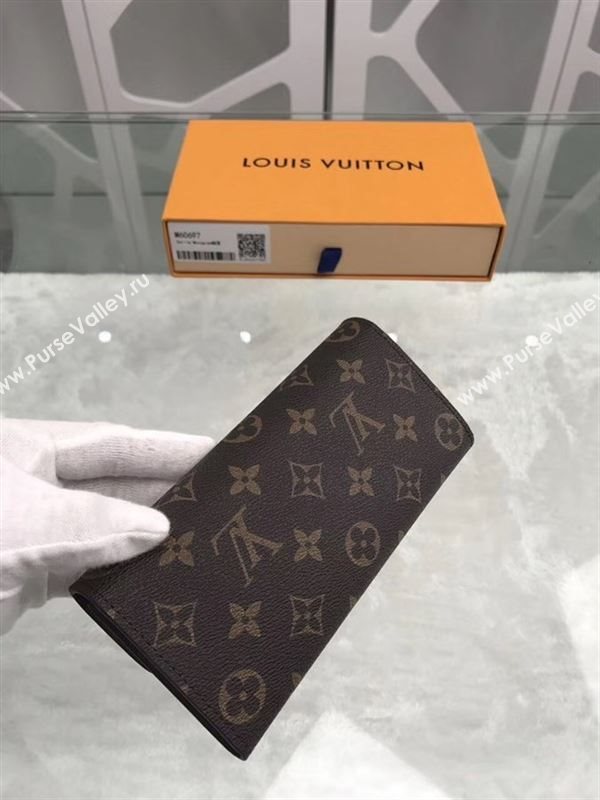 replica Louis Vuitton LV Emilie Wallet Monogram Purse Bag M60697 Coffee