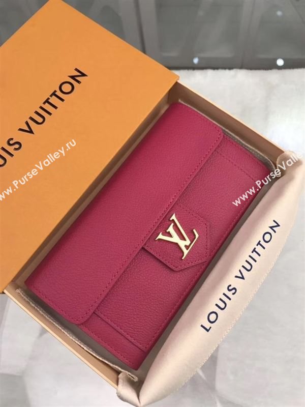 replica Louis Vuitton LV Real Leather Wallet Purse Bag M60861 Maroon