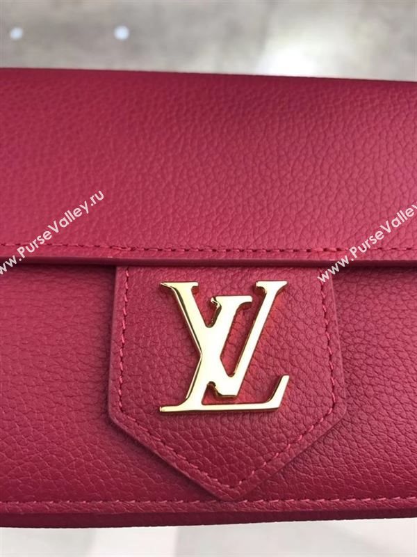 replica Louis Vuitton LV Real Leather Wallet Purse Bag M60861 Maroon