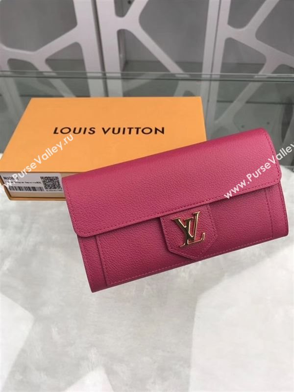 replica Louis Vuitton LV Real Leather Wallet Purse Bag M60861 Maroon
