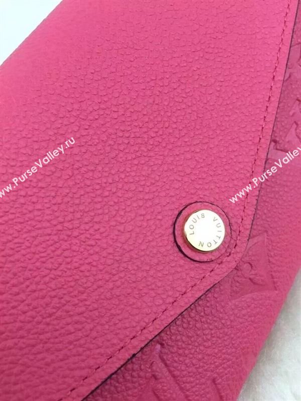 replica Louis Vuitton LV Monogram Sarah Wallet Real Leather Purse Bag M61182 Rose