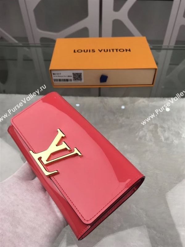 replica Louis Vuitton LV Louise Wallet Patent Leather Purse Bag M61317 Cherry